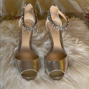 Badgley Mischka high heel sandals.